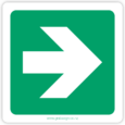 Green-White-PP-Arrow-Sign-GrabASign