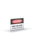 3D-White-Black-Red-PP-Danger-High-Voltage-Personnel-Only-Sign-GrabASign