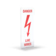 3D-White-Red-PP-Danger-Live-Wires-Arrow-Down-Sign-GrabASign